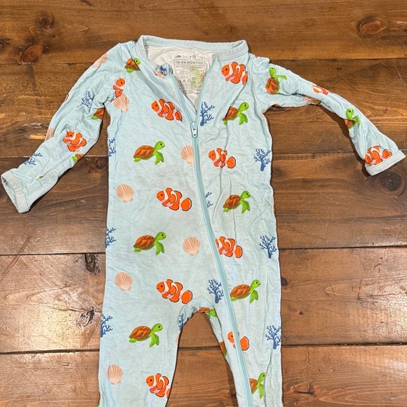 Seny Co Baby Sea Life Blue One Piece - Picture 1 of 4